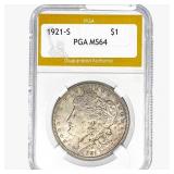 1921-S Morgan Silver Dollar PGA MS64