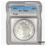 1921 Morgan Silver Dollar ICG MS65