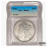 1921 Morgan Silver Dollar ICG MS65