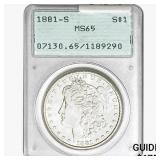 1881-S Morgan Silver Dollar PCGS MS65