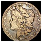 1890-CC Morgan Silver Dollar LIGHTLY CIRCULATED