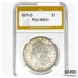 1879-O Morgan Silver Dollar PGA MS63+