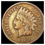 1908 S Indian Head Cent LIGHTLY CIRCULATED