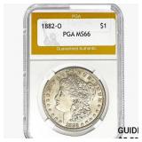 1882-O Morgan Silver Dollar PGA MS66