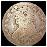 1820 Capped Bust Quarter NICELY CIRCULATED