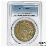 1897 Morgan Silver Dollar PCGS MS63