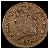 1809 Classic Head Half Cent CLOSELY UNCIRCULATED