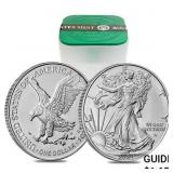 2024 AMERICAN SILVER EAGLE 20 COIN BU ROLL