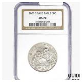 2008-S 50C Bald Eagle NGC MS70