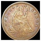 1876 Seated Liberty Quarter NEARLY UNCIRCULATED