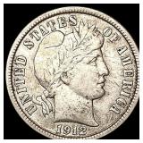 1912 Barber Dime CLOSELY UNCIRCULATED