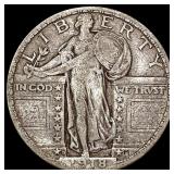 1918-D Standing Liberty Quarter LIGHTLY