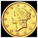 1851 Rare Gold Dollar CHOICE AU