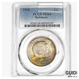 1936 Robinson Half Dollar PCGS MS64