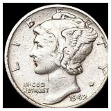 1942/1 Mercury Dime CHOICE AU