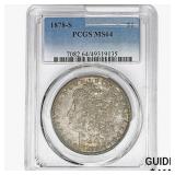 1878-S Morgan Silver Dollar PCGS MS64