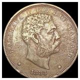 1883 Kingdom of Hawaii Dollar LIGHTLY CIRCULATED