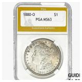 1880-O Morgan Silver Dollar PGA MS63