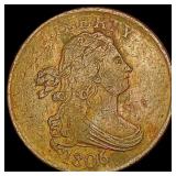 1806 Draped Bust Half Cent LIGHTLY CIRCULATED