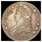 1825 Capped Bust Half Dollar NEARLY UNCIRCULATED