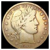 1900 Barber Half Dollar LIGHTLY CIRCULATED