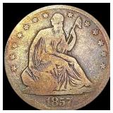 1857 O Seated Liberty Half Dollar NICELY