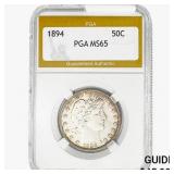 1894 Barber Half Dollar PGA MS65