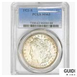 1921-S Morgan Silver Dollar PCGS MS63