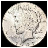 1934-S Silver Peace Dollar UNCIRCULATED