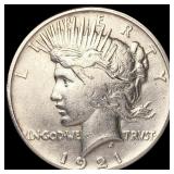 1921 Silver Peace Dollar LIGHTLY CIRCULATED