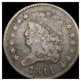 1811 Classic Head Half Cent LIGHTLY CIRCULATED