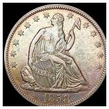 1858 Seated Liberty Half Dollar CLOSELY