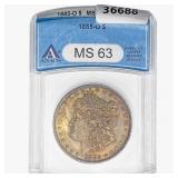 1885-O Morgan Silver Dollar ANACS MS63