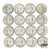 1951 Booker T. Wash Half Dollar Roll [16 Coins]