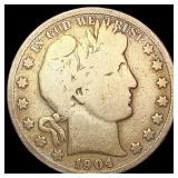 1904-S Barber Half Dollar NICELY CIRCULATED