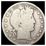 1904 O Barber Half Dollar NICELY CIRCULATED