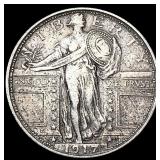 1917-S Standing Liberty Quarter LIGHTLY