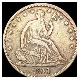 1844-O W/O Motto Seated Liberty Half Dollar