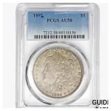 1892 Morgan Silver Dollar PCGS AU58