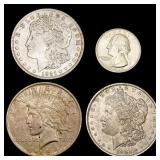 1882-1936 Varied US Silver Coinage Lot [4 Coins]