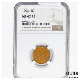 1903 Indian Head Cent NGC MS62 RB