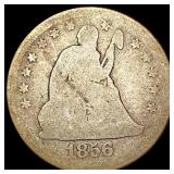 1856-O Seated Liberty Quarter NICELY CIRCULATED