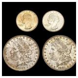 1881-1936 Varied US Silver Coinage Lot [4 Coins]