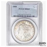 1888 Morgan Silver Dollar PCGS MS64