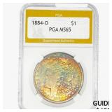 1884-O Morgan Silver Dollar PGA MS65