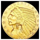 1916-S $5 Gold Half Eagle UNCIRCULATED