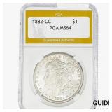 1882-CC Morgan Silver Dollar PGA MS64