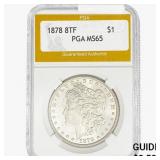 1878 8 TF Morgan Silver Dollar PGA MS65