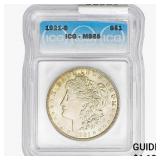 1921-S Morgan Silver Dollar ICG MS65