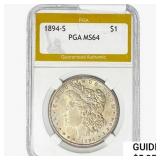 1894-S Morgan Silver Dollar PGA MS64